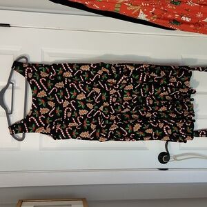 Holiday Christmas candy cane tea retro dress